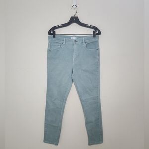 Women's Loft Seafoam Green Modern Skinny Crop Jeans Sz 10